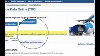 International Trade - Data from Statistics Canada