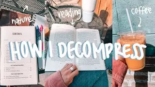 how I reset from a busy college week (coffee, nature, bible study) *productive slowness*