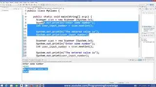Java Tutorial For Beginners 5   Getting User Input using Java Full HD