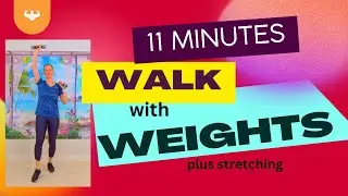 No Talking Beginner Low Impact Workout | 11 min Walking with Weights