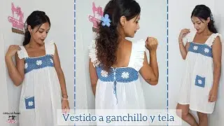 Me hago el vestido 👗 en tendencia ✔️| Ganchillo y tela 🤔