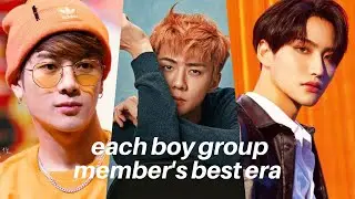 Each kpop group member's best era; boy group edition