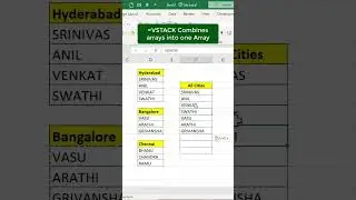 Excel Magic Trick: Combine Arrays into One Array