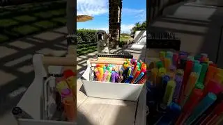 Art caddy. How to easily take your art outside! #art #artist #artandcraft #artwork