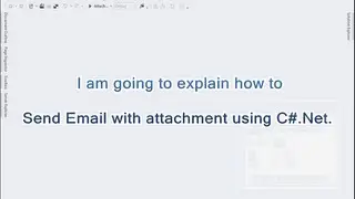 Email With Attachment using C#.Net