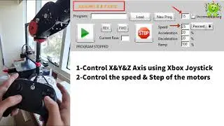 Control 3d printed 6 Axis Robot Arm Using Joystick