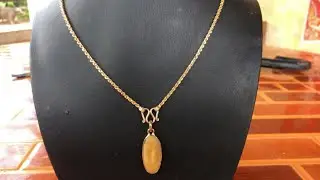 Wow, here's how to make a small but beautiful 18k gold necklace 🔥🔨 #gold #viral #video #18k #jewelry