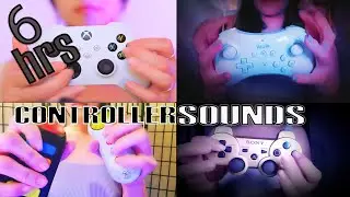 [6 Hours] ASMR Controller Sounds for Gamers 🎮🌙 Relaxing Ambience to Game/Focus/Sleep to