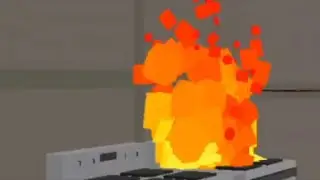 Simple Sandbox 2 - he burned the pizza