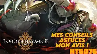 LORD OF NAZARICK OVERLORD NIVEAU 35 , MES ASTUCES CONSEIL , PERSOS RECOMMANDE , ENDURANCE , MON AVIS