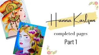 Hanna Karlzon Completed Pages - Part 1 | Adult Coloring