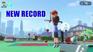 Nintendo Switch Sports | Basketball - Three-Point Challenge (NEW RECORD)