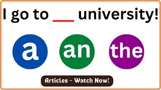 Articles In English Grammar - A, An & The | Grammar Test | English MasterClass | Learn English