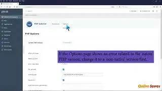 Enable/Disable PHP's display errors via Cloud Linux Selector in Plesk