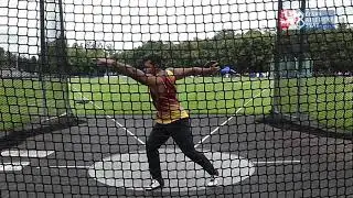 Extraliga Kladno, 18.7.20, disk muži, zadní pohled
