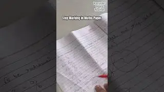 Step Marking in Maths Exam #shorts #exams #boards2025 #class10 #class12