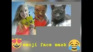 emoji cat facial mask
