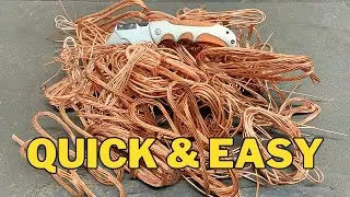 Learn How to Easily Strip Copper Wire By Hand