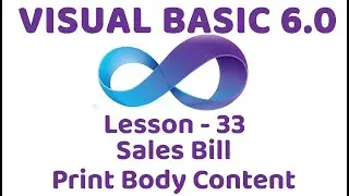 Visual Basic 6.0 | Sales bill print body content