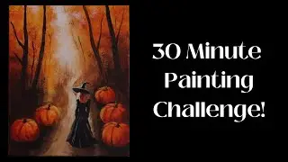 30 Minute Painting Challenge! Watch Me Panic!