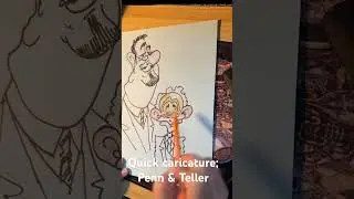 #quickcaricature @OfficialPennAndTeller