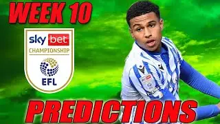 Championship predictions week 10