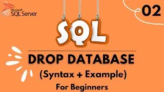 How to Drop a Database | SQL Tutorial for Beginners | 2024
