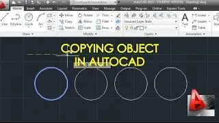 Autocad Basic Tutorial  Copying In Autocad