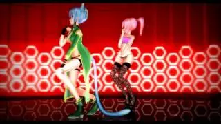 MMD R-18 Kiss me Aishiteru luka Butterfly and Asada from Alo (2.0)