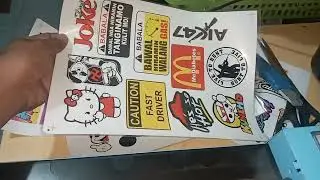 Waterproof Outdoor Sticker ll Cold laminate ll Pigmented Sticker ll Lad Printing Business Tutorial