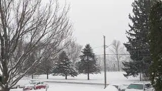 Snowy Mess In Augusta, Wisconsin on April 11, 2019