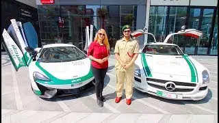 A DAY WITH DUBAI POLICE SUPERCARS !!!