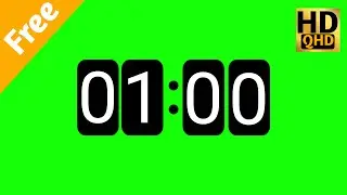 1 minutes timer ।। countdown green screen 