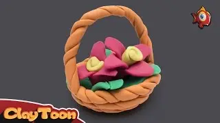 Flower basket | Polymer clay tutorial