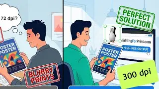 How to Convert High Resolution Design to 300 DPI | Editing for Print