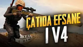 ÇATIDA EFSANE 1V4 [PUBG Mobile]