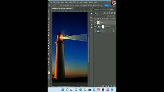 Create A Light Beam Using Photoshop Trick 