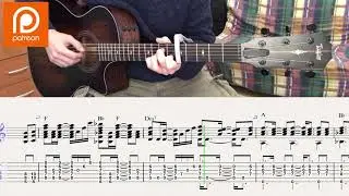 Adele - Easy on me GUITAR COVER + PLAY ALONG TAB + SCORE