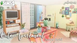 Cute Apartment | Sims 4 Speed Build | ASMR