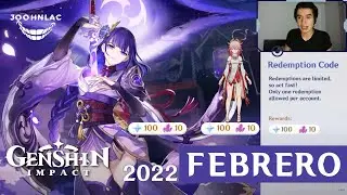 Nuevos códigos Genshin impact febrero 2022 Actualización 2.5