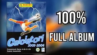 Panini Full Sticker Album Serie A Calciatori 2003-04 100% - COMPLETE, LLENO, COMPLETO, ЗАПОЛНЕННЫЙ
