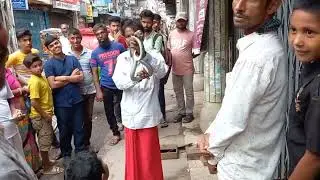 Tradational street snake Performers
