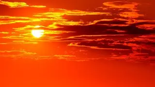 Amazing Red and Orange Skies | Beautiful Fields | Relaxing Piano