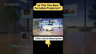 CLOKOWE Mini Projector - Is This The Best Projector? 🤔 #shorts