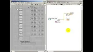 Arrays in LabVIEW: Spreadsheets
