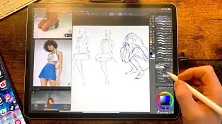 Drawing Practice From Reference | Drawing Manga Draft Page
