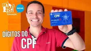 COMO CALCULAR OS DÍGITOS VERIFICADORES DO CPF - Minuto Educação #165