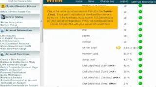 Checking your Server Status and information in WHM - 4GoodHosting Support