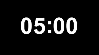 Đồng hồ đếm ngược 5 phút || 5 Minutes Countdown Timer