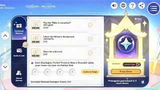 Genshin Luna New Web Event Starbound Oath (Miliastra Wonderland) Free Primogems